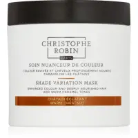 Christophe Robin Shade Variation Mask masca crema nutritiva pentru păr culoare Warm Chesnut 250 ml