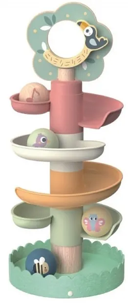 Jucărie din lemn Tooky Toy - Turnul cu minge