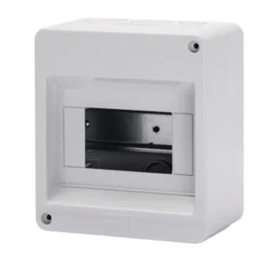 Enclosure Pre-Arranged Fpr Terminal Block - With Door - Walls With Perforation Center - 6 Module - Ip40