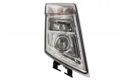 Far dreapta (D2S H7 LED PY21W, manual, fara motor, culoare insert: crom platinat, culoare indicator: transparent) potrivit VOLVO FH, FH II, FH16, FM 09.05