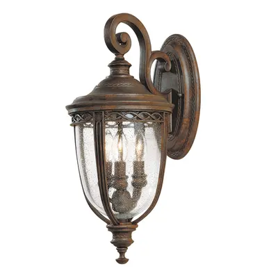 Aplica English Bridle 3 Light Medium Wall Lantern – British Bronze