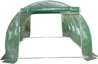 Seră tunel cu 2 uși Herly - 45437, 4 x 3 x 2 m, 8 ferestre
