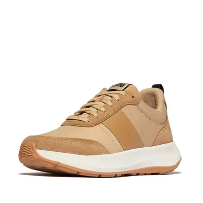 FITFLOP FitFlop F-Mode Flow Sneaker - Nylon & Suede Mix KAMELMIX 36