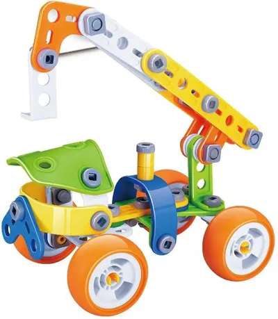 Set de constructie Hoogar - Macara, 98 piese