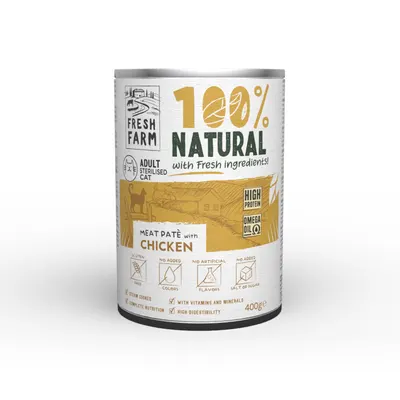 Fresh Farm Smooth pate with chicken 400 gr Cat