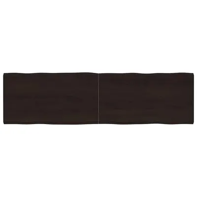 vidaXL Blat masă, 180x50x(2-4) cm, maro, lemn tratat contur organic