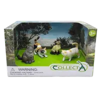 Set de 4 figurine pictate manual Pisicute indragite 84218