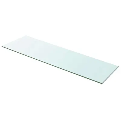 vidaXL Raft din sticlă transparentă, 100 x 30 cm