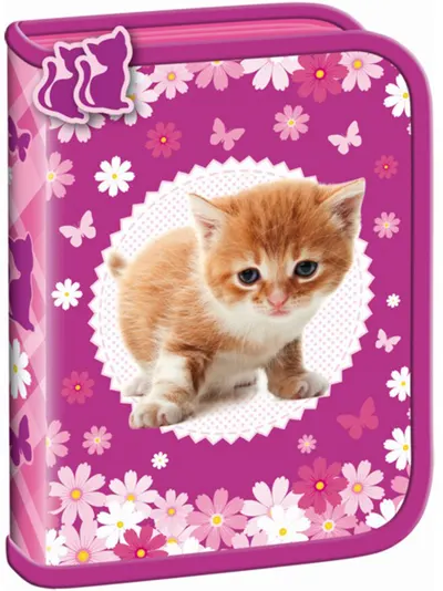 Penar școlar Bambino Premium - Cat, cu un fermoar