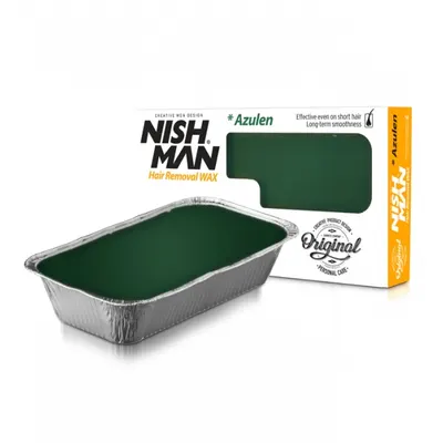 Ceara epilatoare - NISH MAN - tavita 500 gr - Verde