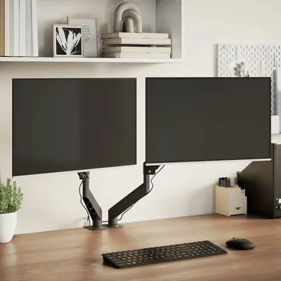 Gossi brat monitor dublu pentru ecran max. 27 inci vesa 75/100mm 20kg