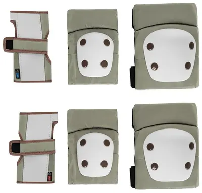 Set de protectie pentru genunchi si coate pentru copii KikkaBoo - Verde