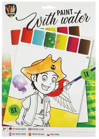 Set de pictură cu apă Moxy - Pirați, A4, 8 foi