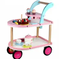 Carucior din Lemn Set de Dulciuri pentru Copii - Nurio