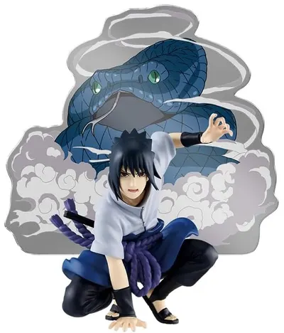 Statuetă Banpresto Animation: Naruto Shippuden - Sasuke Uchiha (Panel Spectacle), 9 cm