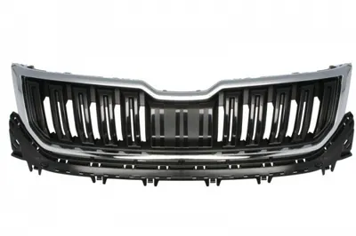 Grila radiator cu ornamente negru crom potrivit SKODA KODIAQ dupa 2017