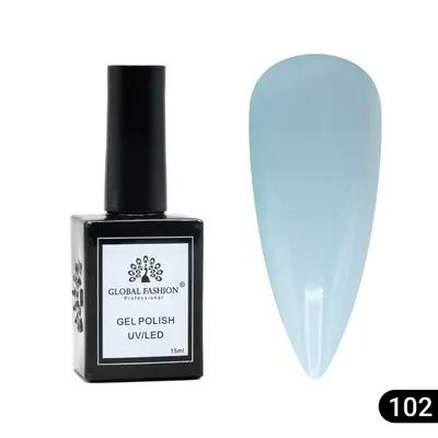 Oja semipermanentă Global Fashion, Gel polish Elite Glow 15 ml, 102 Engros