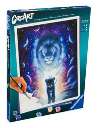 Set de pictură pe număr Ravensburger CreArt - Drumul regelui