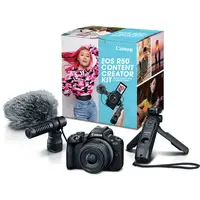 Aparat foto Canon EOS R50 Content Creator Kit, negru