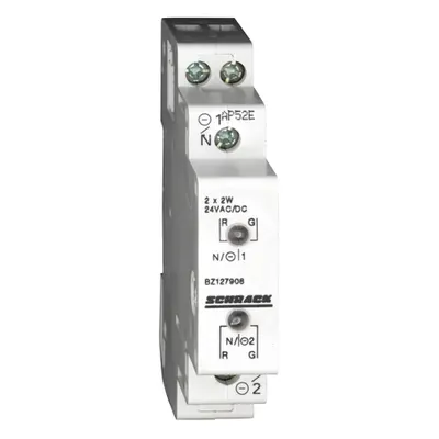Lampa semnal. mod. dubla cu LED-uri rosu/verde, 12-24V AC/DC