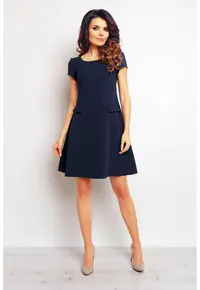 Rochie dama Poliester - M081 - Bleumarin