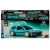 Set de constructie Brick Shop, Hot Wheels, Custom Honda Civic Speed 90, JHF62