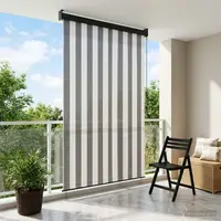 vidaXL Rulou textil Antracit și Alb 160 x 250 cm Țesătură și Aluminiu