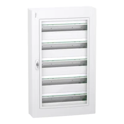 PrismaSet XS, Cofret cu montaj aparent, 5x24 Module, material plastic, usa transparenta, cu 1 bloc terminal