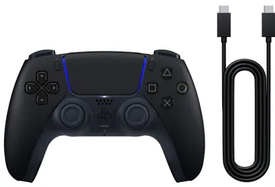 Controler fără fir DualSense - Midnight Black + USB Cable for PC