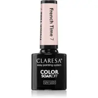 Claresa SoakOff UV/LED Color French Time unghii cu gel folosind UV / lampă cu LED