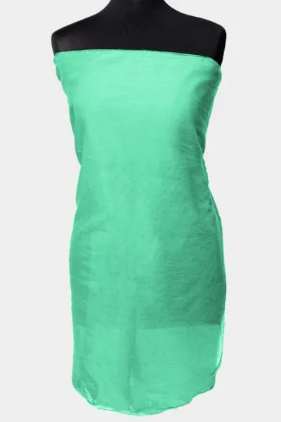 Esarfa verde turcoaz, dreptunghiulara, in colturi alungite, din bumbac si matase