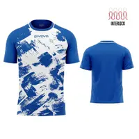Cămașă sportivă Givova Interlock Royal -Wit 2xs - Breathable & Light