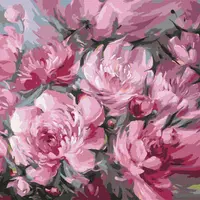 Set pentru pictură după numere Ideyka - Buchet, 40 x 40 cm