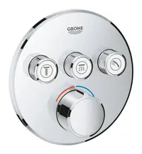 Baterie dus Grohe Smartcontrol 29146000, 3 iesiri, push&turn, masca metalica, filtru impuritati, necesita set fixare, Crom