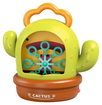 Jucărie pentru bule de săpun Raya Toys – Cactus, cu muzică și lumini