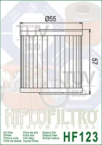 Filtru Ulei Hiflofiltro Kawasaki HF123 OEM 16099-004