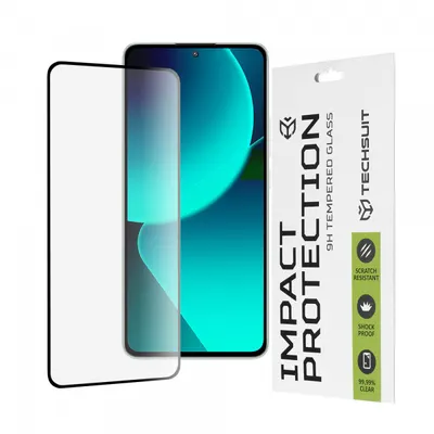 Folie de protectie Ecran Techsuit pentru Xiaomi 13T Pro / 13T, Sticla Securizata, Full Glue, 111D, Neagra