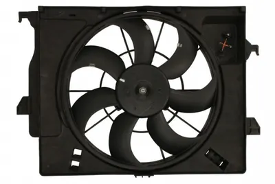 Ventilator radiator (cu carcasa) potrivit HYUNDAI I20 I; KIA RIO III 1.4 09.08