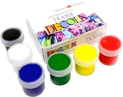 Neva Palette Decola Textile Paint - 6 culori x 20 ml