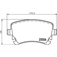 Set placute frana, frana disc BREMBO P 85 143