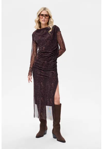Rochie cu slit lateral adanc Minelli