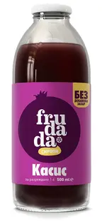 Sirop pentru dizolvare fără zahăr adăugat, coacăze negre, 500 ml, Frudada