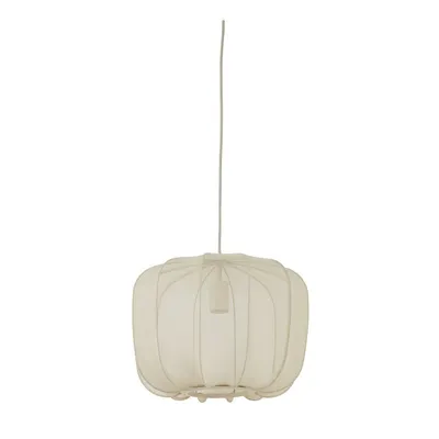 Lustră crem cu abajur textil ø 12 cm Plumeria – Light & Living