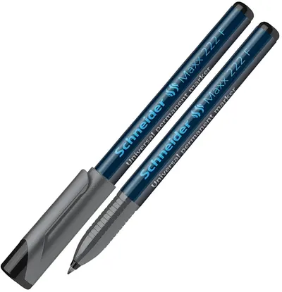 Marker permanent Schneider Maxx 222 F - 0,7 mm, negru