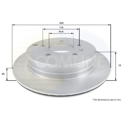 Disc frana COMLINE ADC1147V