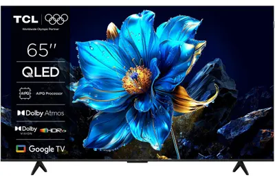 Televizor smart TCL - 65P7K, 65'', 4K, QLED, 93% DCI-P3, AiPQ Processor, 120Hz Game Accelerator (FHD), Dolby Vision-Atmos, 2x10W, Google TV, negru