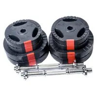 Set gantere reglabile din ciment cu grip de 35 KG
