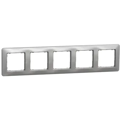 Rama 5 posturi, Schneider, SDD313805, Sedna Design, aluminiu