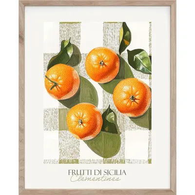 Tablou cu ramă imprimat 40x50 cm Mandarines – Styler