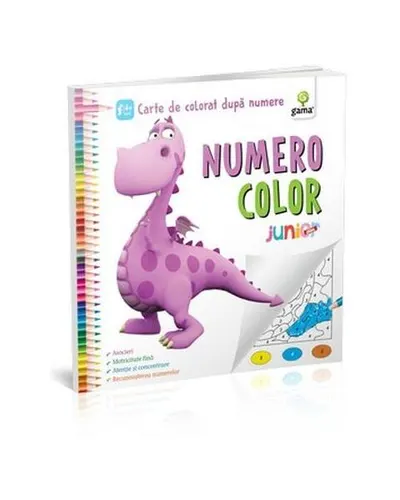 NumeroColor Junior Plus. Carte de colorat după numere - Paperback brosat - ***